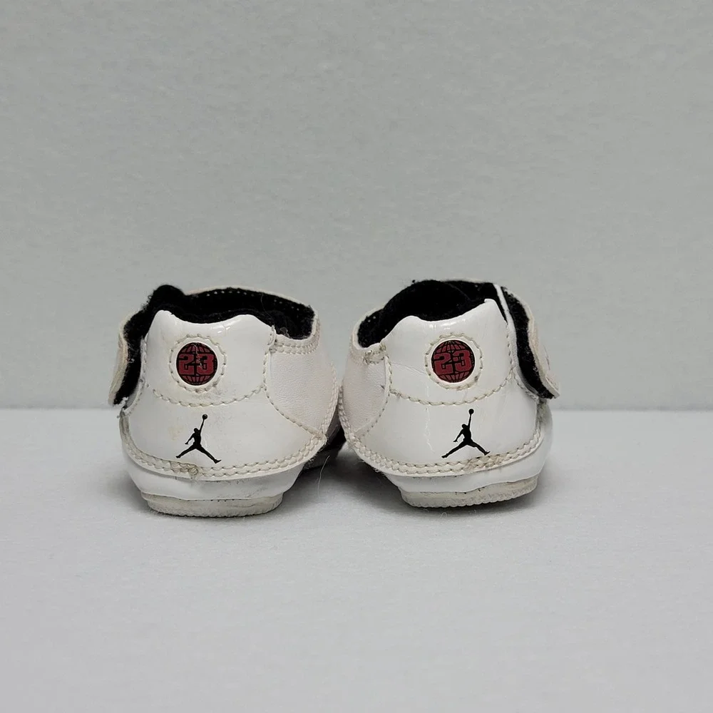 Nike Air Jordan AJF 9 size 1c infant/toddler shoes‎ white red and black 2008